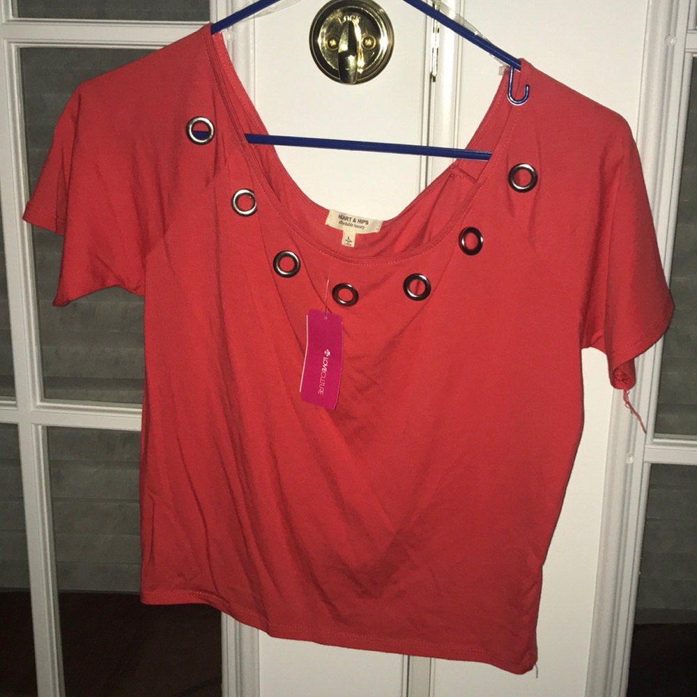 COAL CROP TOP! (Size L)